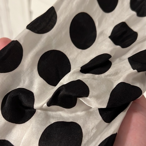 Zara Polka Dot Wrap Blouse - Picture 2 of 3